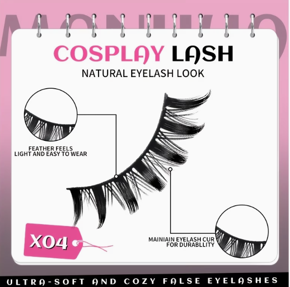 5 Pares de Pestañas Postizas, Estilo K-Pop