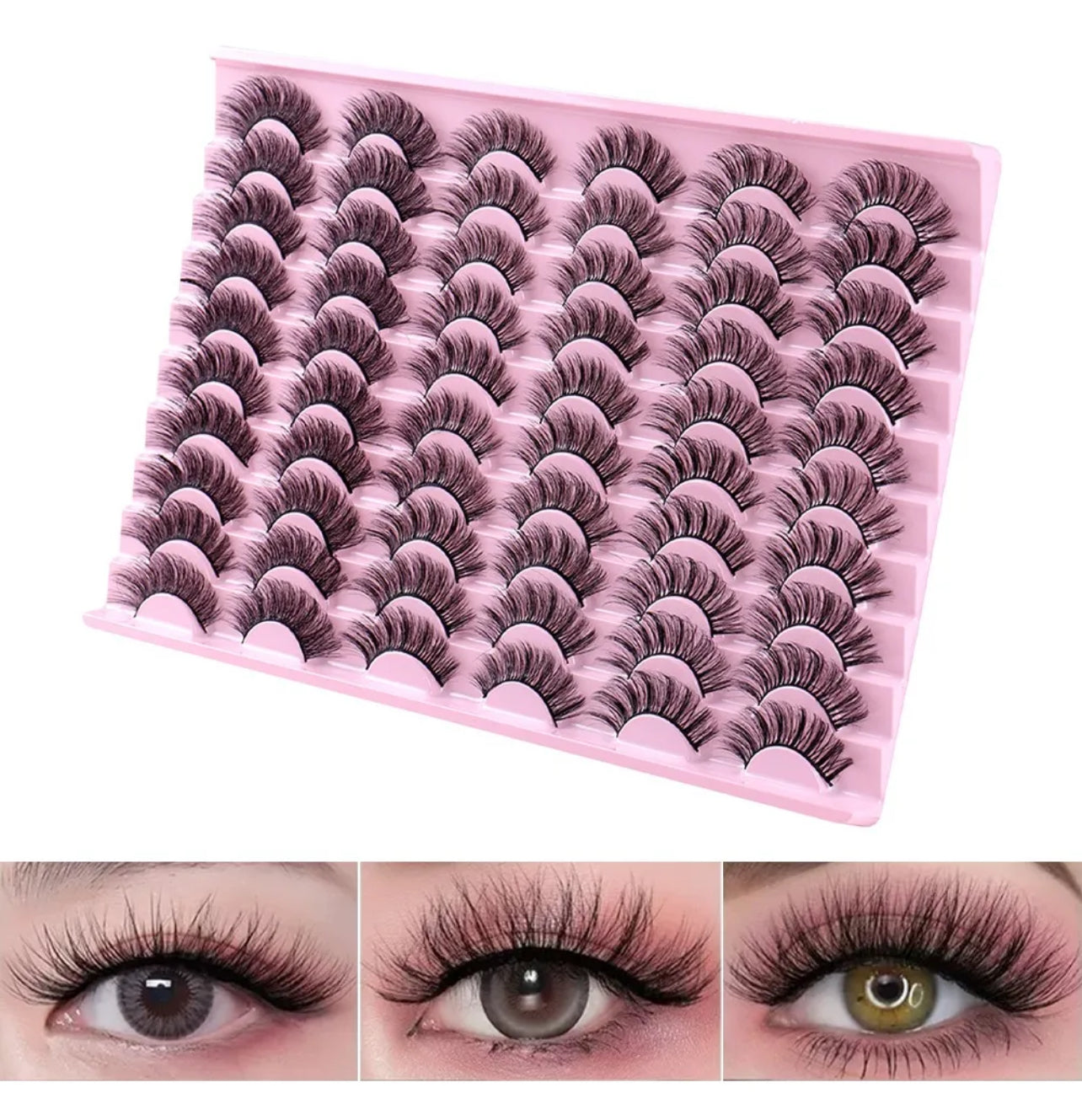 Pestañas Postizas 30 Pares ojos Cosplay
