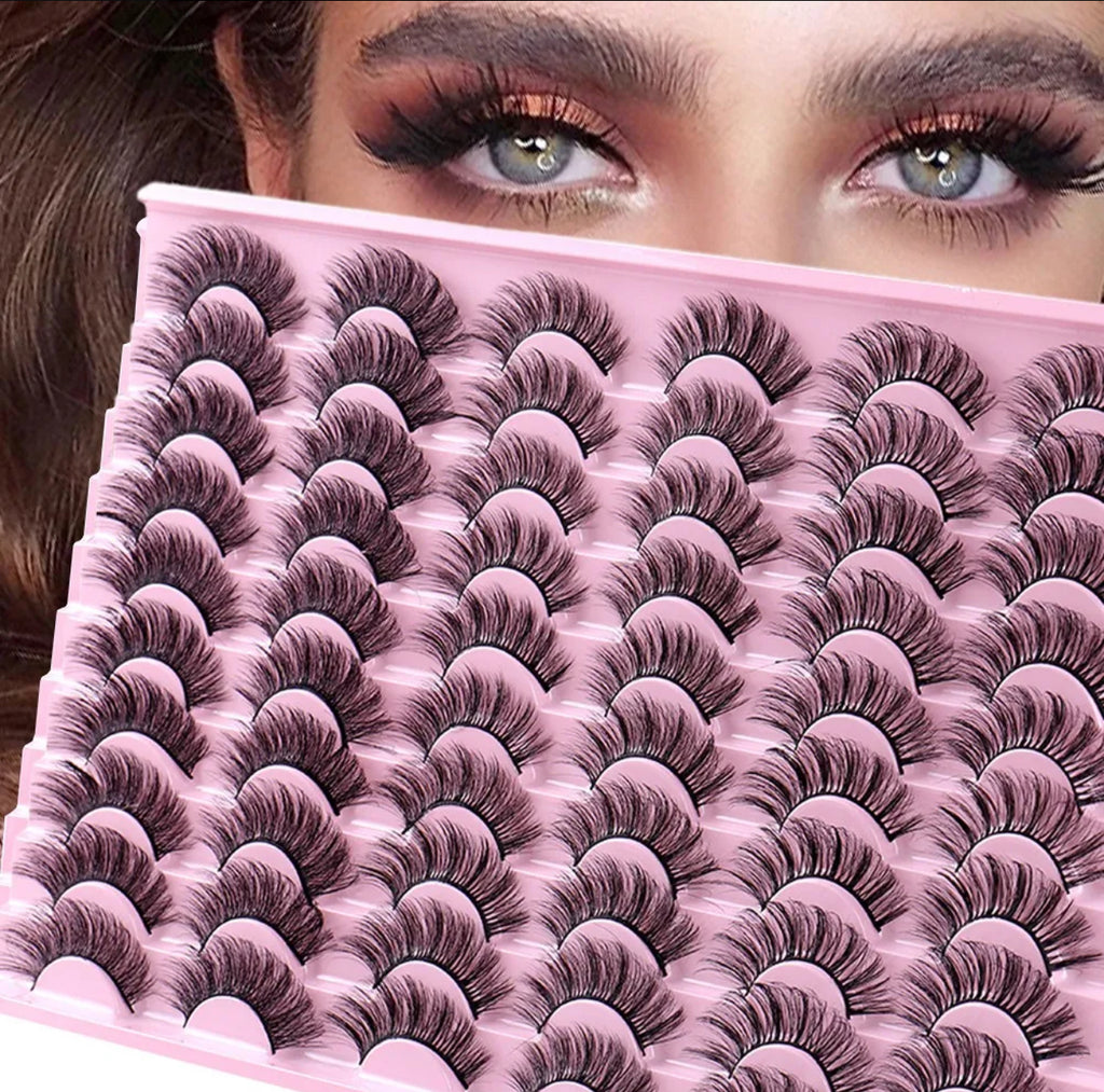 Pestañas Postizas 30 Pares ojos Cosplay